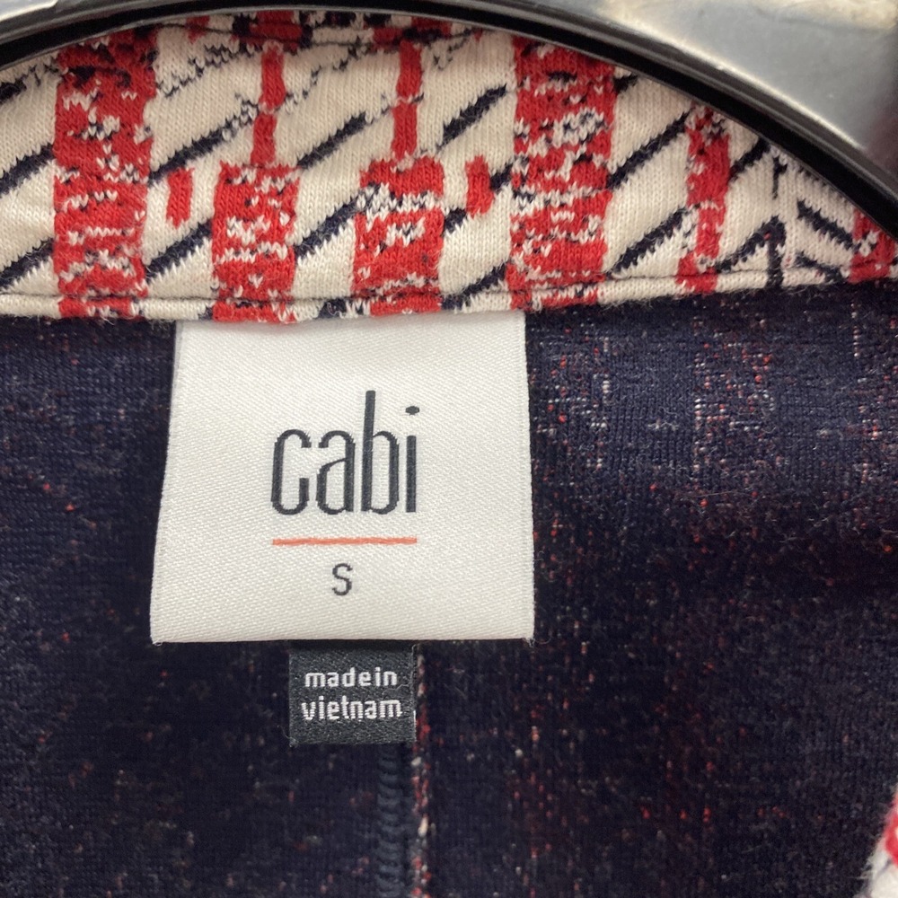 Cabi Womens Small Patchwork Blazer Red White Blue… - image 2
